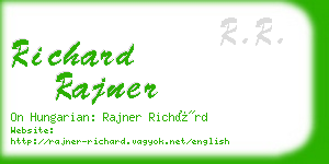 richard rajner business card